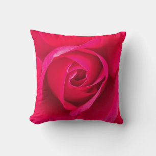 Romantische rote rosa Rose v2 Kissen