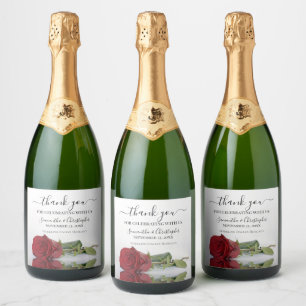Romantische Rote Rose Danke, Hochzeit
