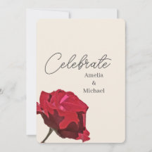 Romantische Rote Rose Hochzeit