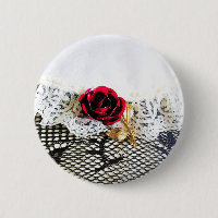 Romantische rote Rose und Weiß