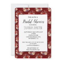 Romantische Rote Rosen Blumenkohl Brautparty