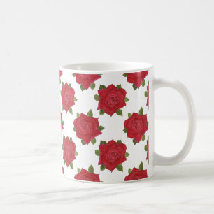 Romantische Rote Rosen Custom Coffee Tasse