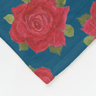Romantische rote Rosen individuell anpassbare Flee Fleecedecke