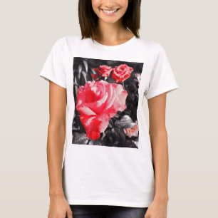 Romantische Rote Rosen T-Shirt