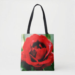 Romantische rote Rosenblume
