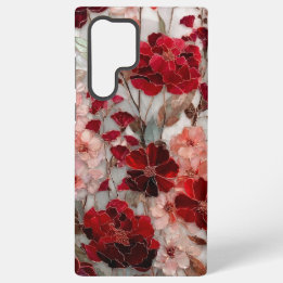 Romantische rote Rosenblumen Samsung Galaxy Hülle