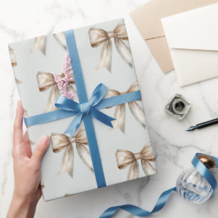Romantische Rustikale Grüne Weiße Goldene Bogen Ho Geschenkpapier
