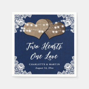 Romantische Rustikale Hochzeit in Burlap und Lace  Serviette