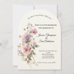 Romantische Sakura-Kirschblüten-Hochzeit Einladung