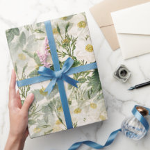 Romantische sanfte weiße Blume und grüne Blätter