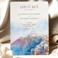 Romantische Santorini Griechenland Save the Date K