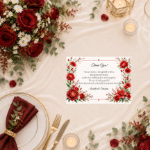 Romantische Scharlachrote Blumeneleganz Hochzeit
