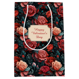 Romantische Schattierungen von Rote Rosen Mittlere Geschenktüte