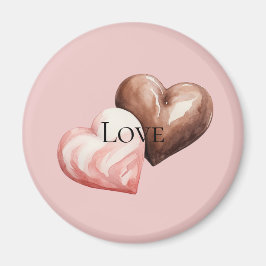 Romantische Schokolade Strawberry Herz Magnet