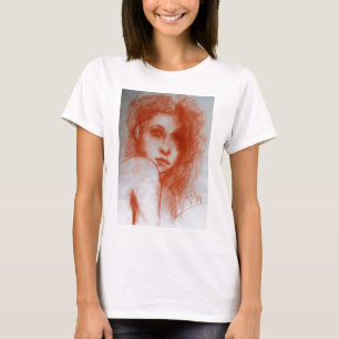 ROMANTISCHE SCHÖNHEIT / Frauenportrait in Sepia Br T-Shirt