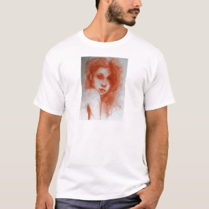 ROMANTISCHE SCHÖNHEIT / Frauenportrait in Sepia Br T-Shirt