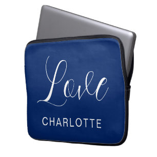 Romantische Schrift Liebe Symbol Laptop Hülle Laptopschutzhülle