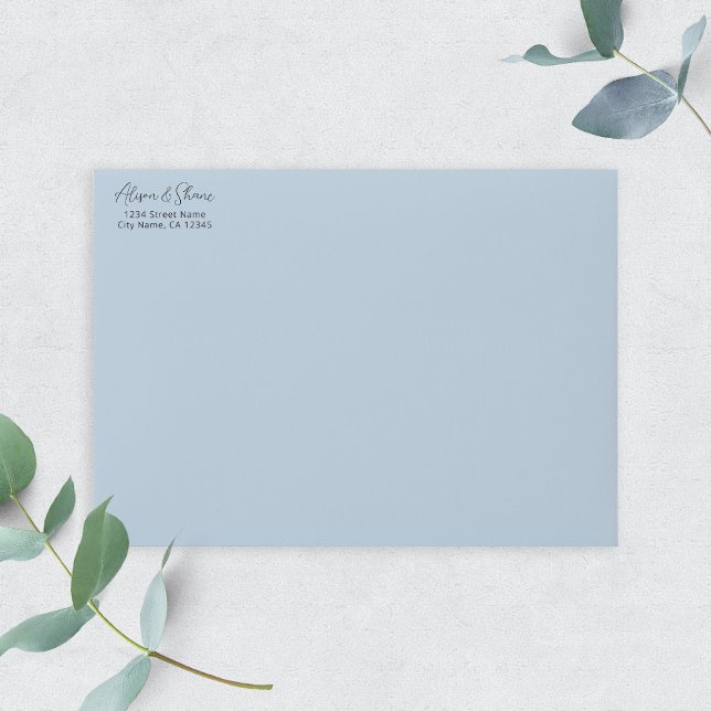 Romantische Script Wedding Rücksendeadresse Permastempel (Von Creator hochgeladen)