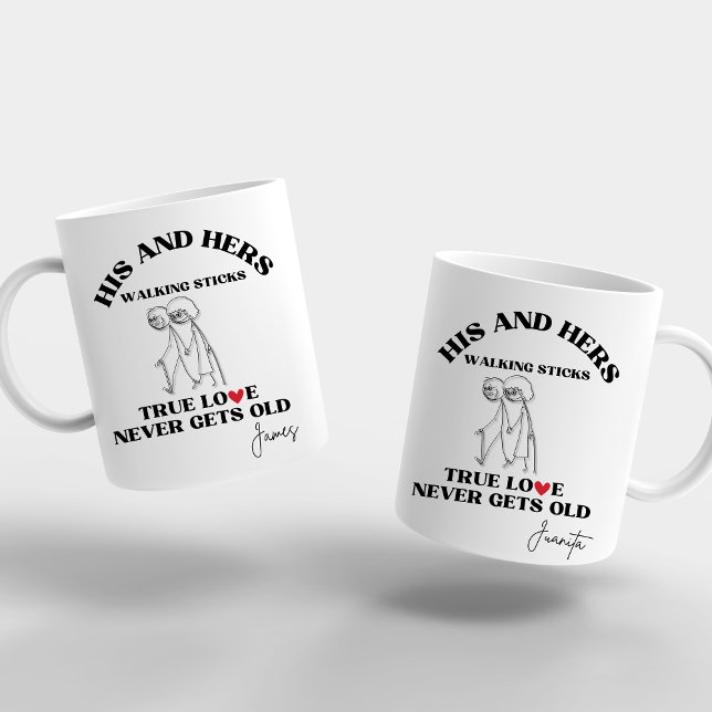 Romantische Seine und ihre wahre Liebe werden nie  Kaffeetasse (Von Creator hochgeladen)