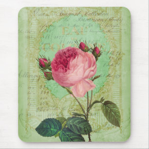 Romantische Shabby Chic Rose Viktorianisch Style M Mousepad
