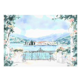 Romantische Sicht auf den Comer See Fotodruck