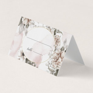 Romantische Silberblüte Blumenkarte