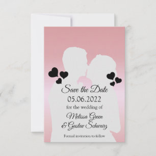 Romantische Silhouette Inspirierend Save the Date