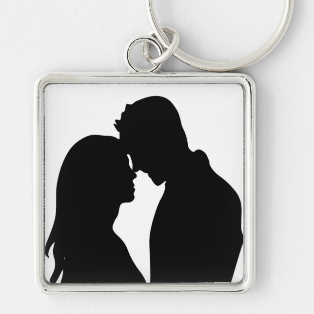 ROMANTISCHE SILHOUETTE SCHLÜSSELANHÄNGER (Vorne)