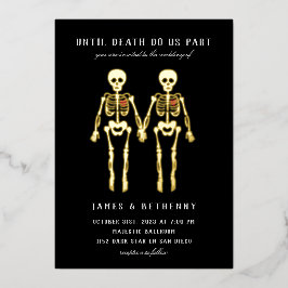 Romantische Skelettbäume für Frauen Einladung