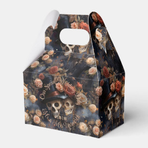 Romantische Skelette küssen gotische Skulls Hochze Geschenkschachtel