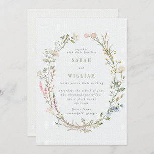 Romantische Sommerwiese Einladung