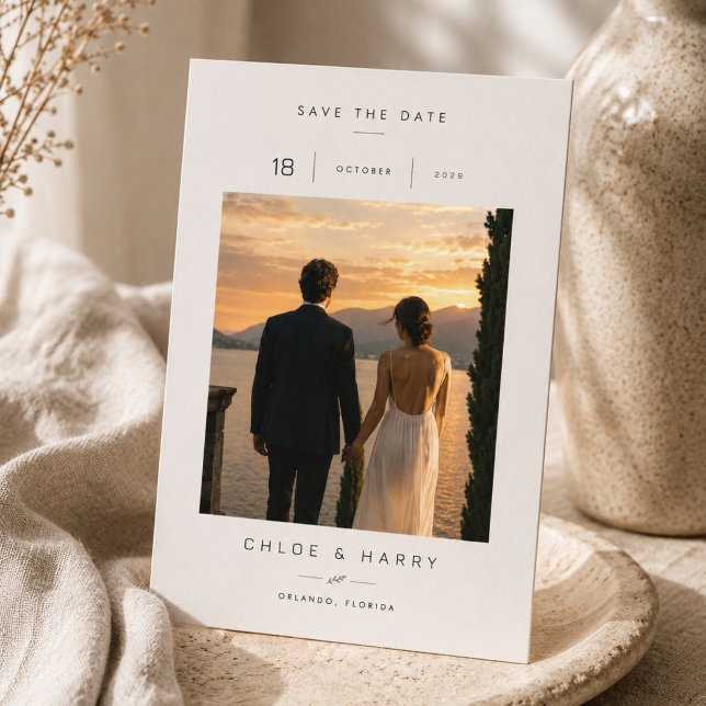 Romantische Sonnenuntergangs-Hochzeit Save The Dat Date (Von Creator hochgeladen)