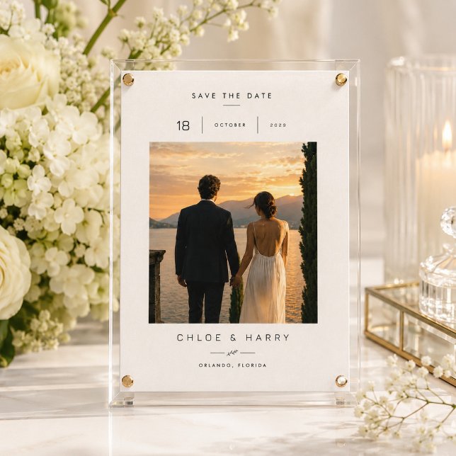 Romantische Sonnenuntergangs-Hochzeit Save The Dat Date (Von Creator hochgeladen)