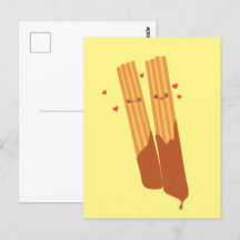 Romantische Spanische Churros mit Schokolade