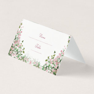 Romantische Staubrose Blumen gefaltete Namens Plat