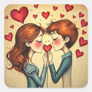 Romantische Sticker