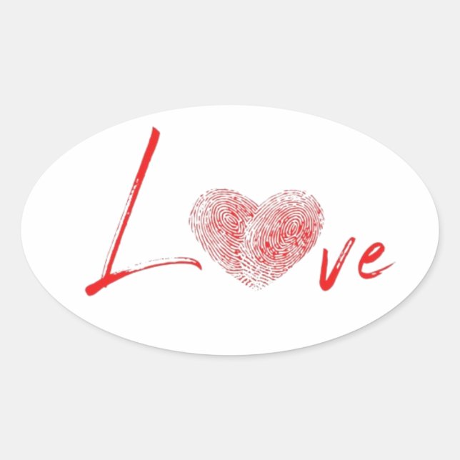 Romantische Sticker für Valentinstag (Vorderseite)
