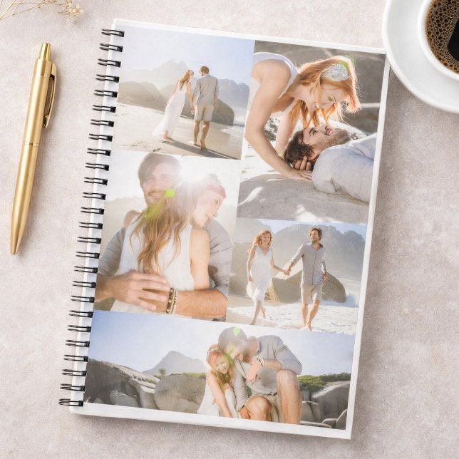 Romantische Strand-Fotocollage Notizblock (Von Creator hochgeladen)