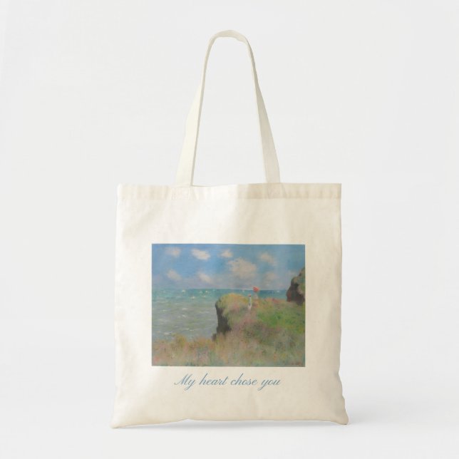 Romantische Strand-Kunst-Tasche  Tragetasche (Vorne)