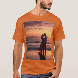 Romantische Sunset Liebe Story Mens Tshirt