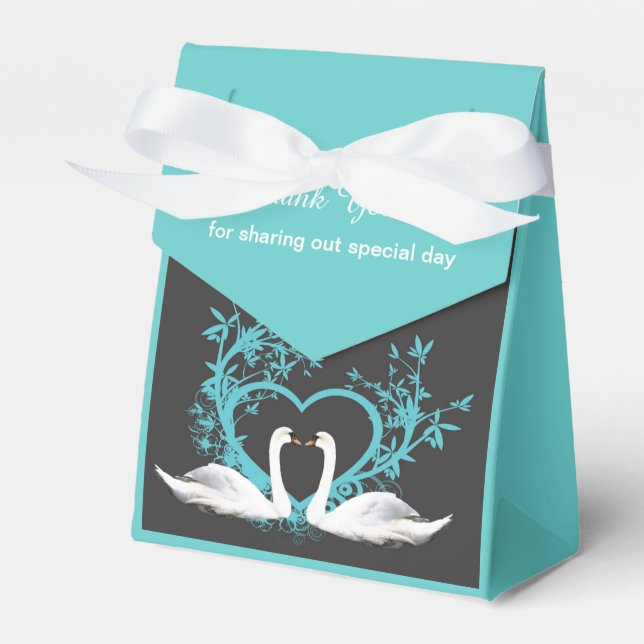 Romantische Swans Custom Zent Fevor Box Geschenkschachtel (Vorderseite)