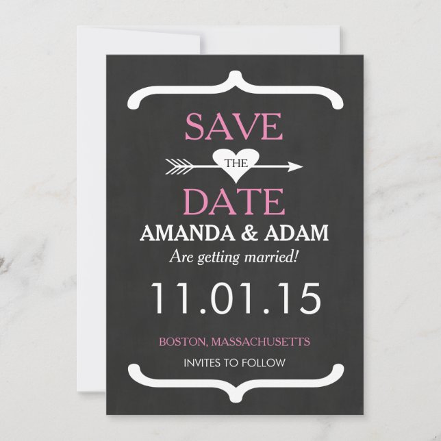 Romantische Tafel Save the Date Postkarte (Vorderseite)