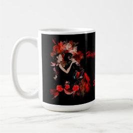 Romantische Tänzer Liebe Herz Valentine Tasse