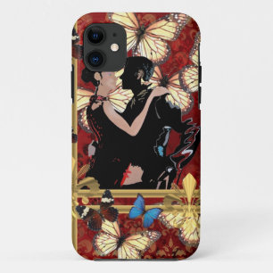 Romantische Tänzer und Schmetterlinge Case-Mate iPhone Hülle
