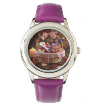Romantische Teddy-Rose Valentinstag Lederarmband