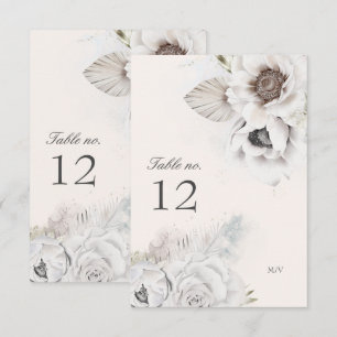 romantische Tischnummer