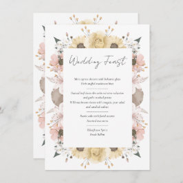 Romantische Tischnummer mit rustikaler Flora