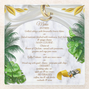 Romantische tropische Untersetzer