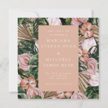 Romantische tropische, weiche, rosa grüne Pfirsich