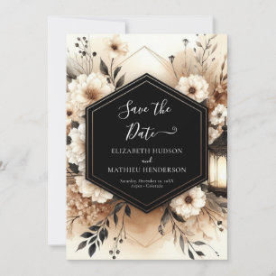 Romantische Typografie Rustikale Hochzeit Save The Date